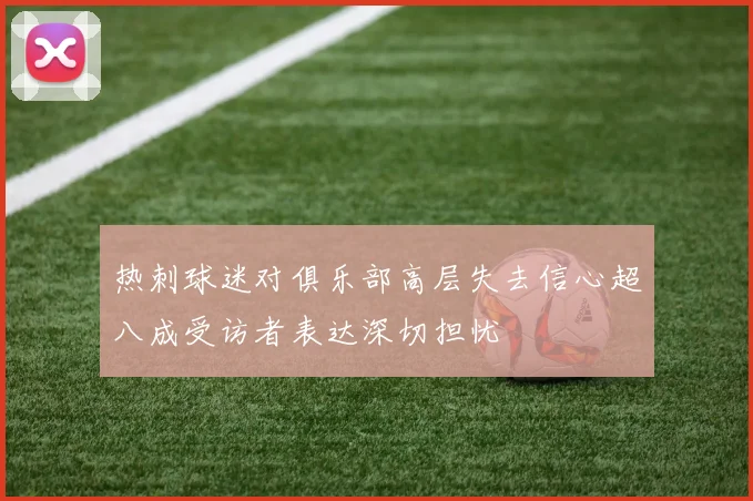 热刺球迷对俱乐部高层失去信心超八成受访者表达深切担忧